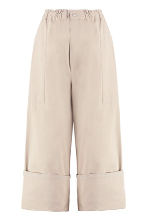 2 Moncler 1952 - Cotton blend wide leg trousers-0